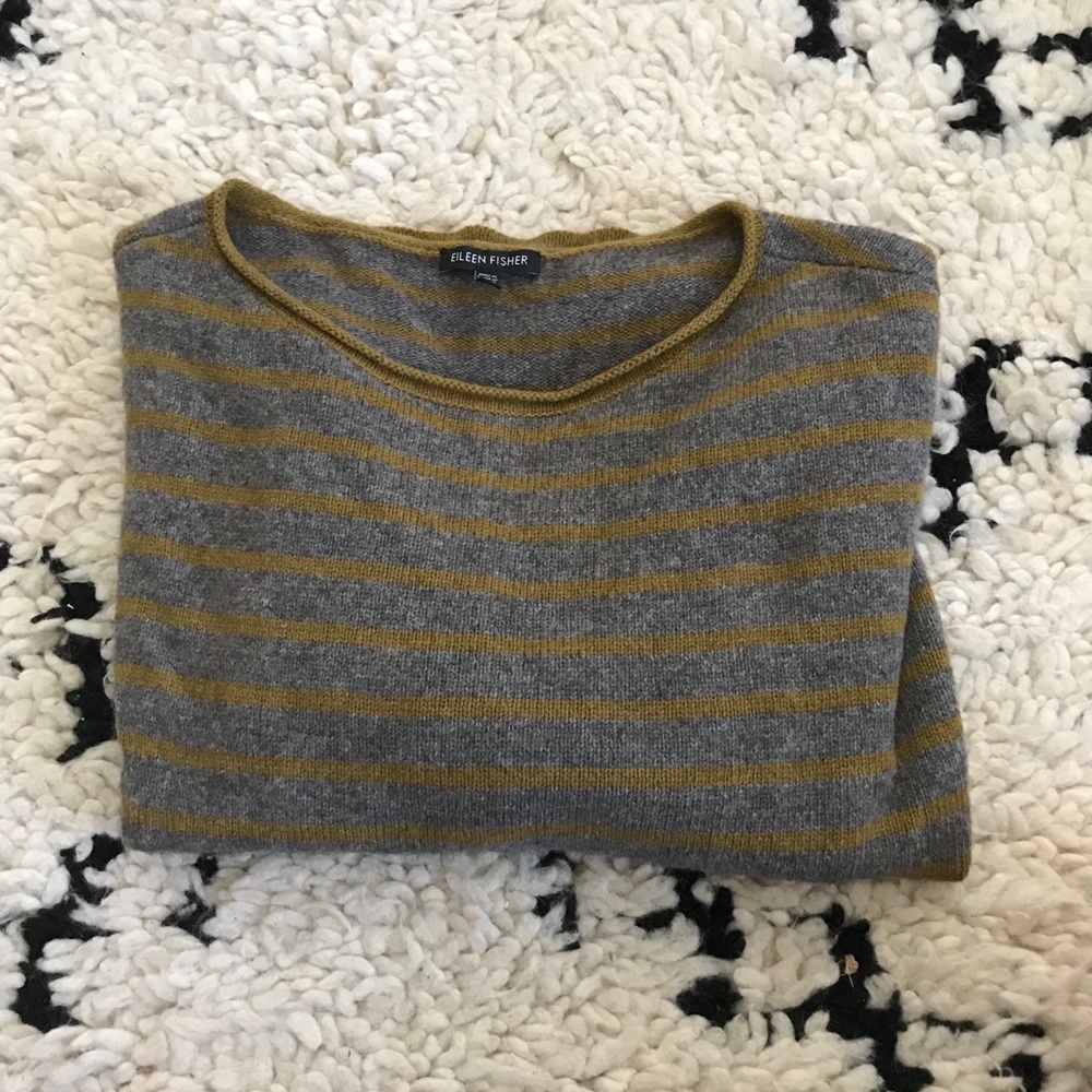 eileen fisher striped sweater